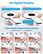 Touchless Automatic Liquid Soap Dispenser, Rechargeable White