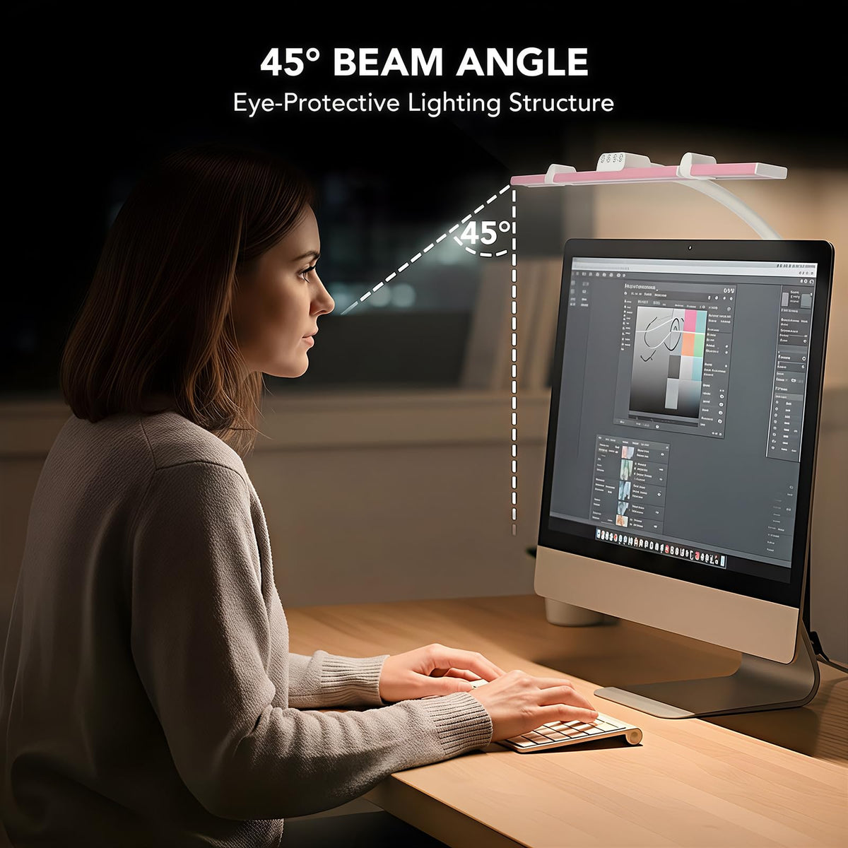 LED Desk Lamp for Home Office with Base, 28.2" Adjustable Gooseneck Swing Arm Ultra Bright Desk Light, Dimmable Architect Table lamp for Desktop Computer Light, Reading, Study, Workbench Black