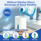 Automatic Liquid Soap Dispenser Touchless,6-Level Adjustable,USB Rechargeable Smart Soap Dispenser,16.9oz/500mL Compatible with Thick Thin Dish/Hand Soap for Bathroom Accessories Kitchen Sink-White White Gel