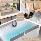 23" Ultra Silicone High Sink Splash Guard, Grey Gray