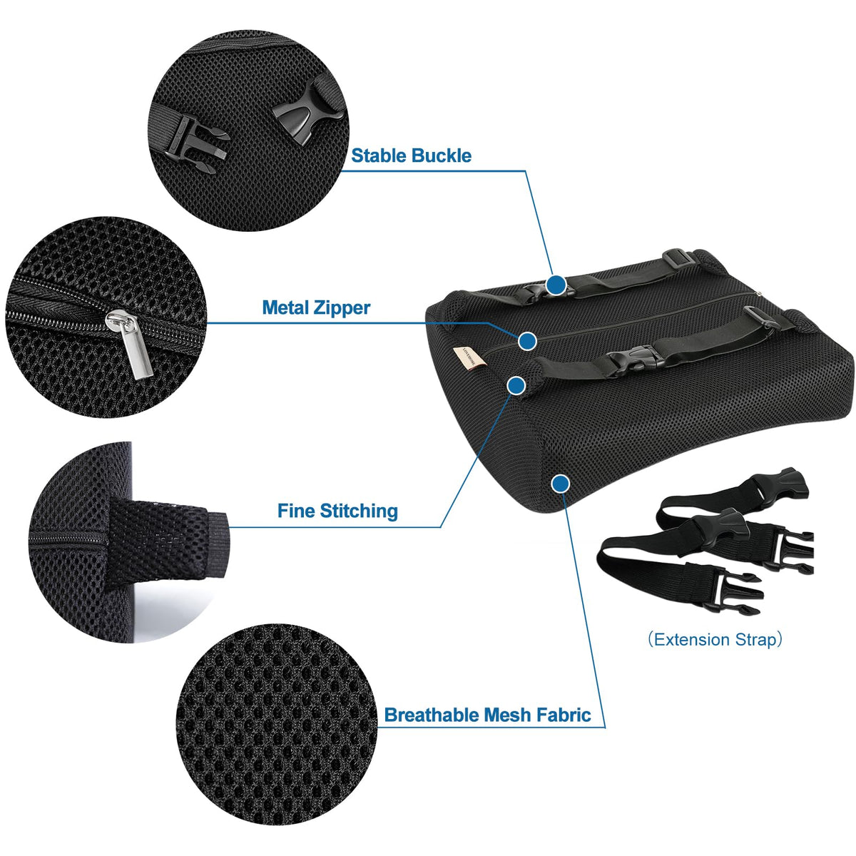 LOVEHOME Lumbar Pillow for Chair and Car, Back Support Office, Memory...