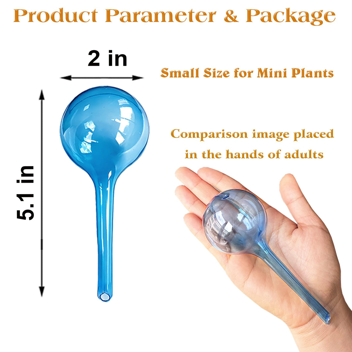 Self Watering Globes for Plant, 10pcs Auto Watering Bulb for Indoor Outdoor A. Blue-6L4S