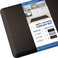 Kitchen Mat Cushioned Anti Fatigue Rug Standing and Comfort Floor Mats Chocolate 39"L x 17.3"W x 0.5"Th