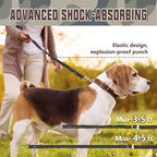 AUROTH Bungee Dog Leash for Large Dogs, No Pull for Shock Absorption Army Yellow MAX: 4.5 FT