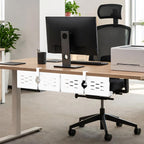 Under Desk Cable Management Tray and Metal Cord Organizer
