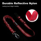 Dog Seat Belt for Car, Car Harness with Locking Aluminum Hook Purple