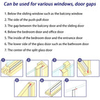 TAROSE Weather Stripping Door Seal, 33 Feet Long Transparent (Width 25mm) Lucent 25 mm, 33ft