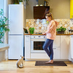 Kitchen Mat Cushioned Anti-Fatigue Comfort Standing Mat Rug for Home,Office Black 1'5" x 2'4" (Rectangular)