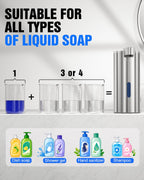 Fantictas Automatic Soap Dispenser Touchless, Stainless Steel 11.5 oz Gel