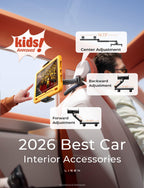 LISEN iPad Holder for Car Tablet Mount, 4 in 1 Adjust Arm Back Seat Stand 4.7-11.5“ Device