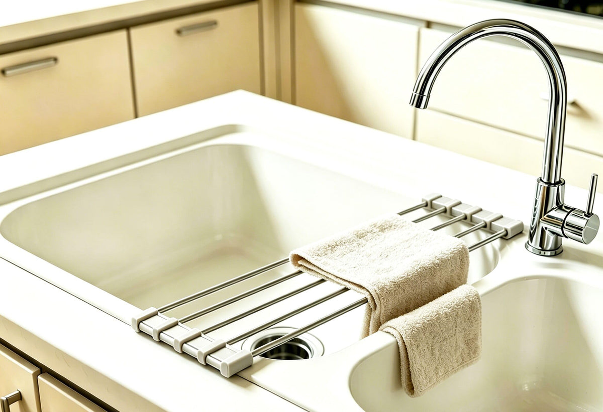 Ahyuan Roll up Dish Drying Rack Over The Sink Kitchen Drying...