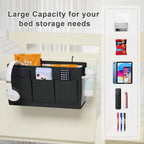Bedside Caddy Bedside Storage Hanging Organizer for Bunk Dorm Bed Rail New Pink