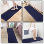Kitchen Mat Cushioned Anti-Fatigue Comfort Standing Mat Rug for Home,Office Black 1'5" x 2'4" (Rectangular)