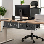 Under Desk Cable Management Tray and Metal Cord Organizer