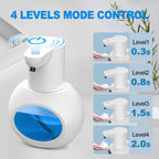 Automatic Foaming Soap Dispenser, 15oz/420ml Smart Hand Soap Dispensers, Touchless Wall Mount with 4-Level Adjustable, Rechargeable Foaming Hand Soap Dispenser for Bathroom Kitchen Office Black 1