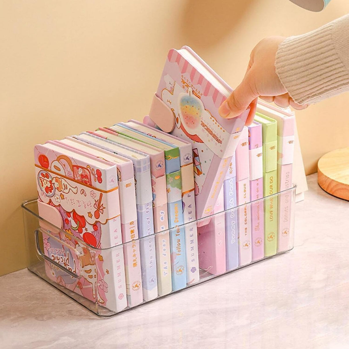 Clear Plastic Storage Bins, Pantry Organizers and Storage, Kitchen Organization and Storage Containers Bins for Organizing, Fridge, Freezer, Bathroom, Pantries, Medicine Cabinet Organizer Bin 4 10.8 X 7.9 X 3.4