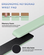 Laborio Computer Keyboard Wrist Rest, Keyboard Riser Stand for Desktop Purple Keyboard Stand With Wrist Rest