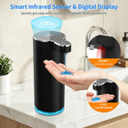 Automatic Foaming Soap Dispenser(IPX5 Waterproof, 12oz/350ml St-01 Foam Gray
