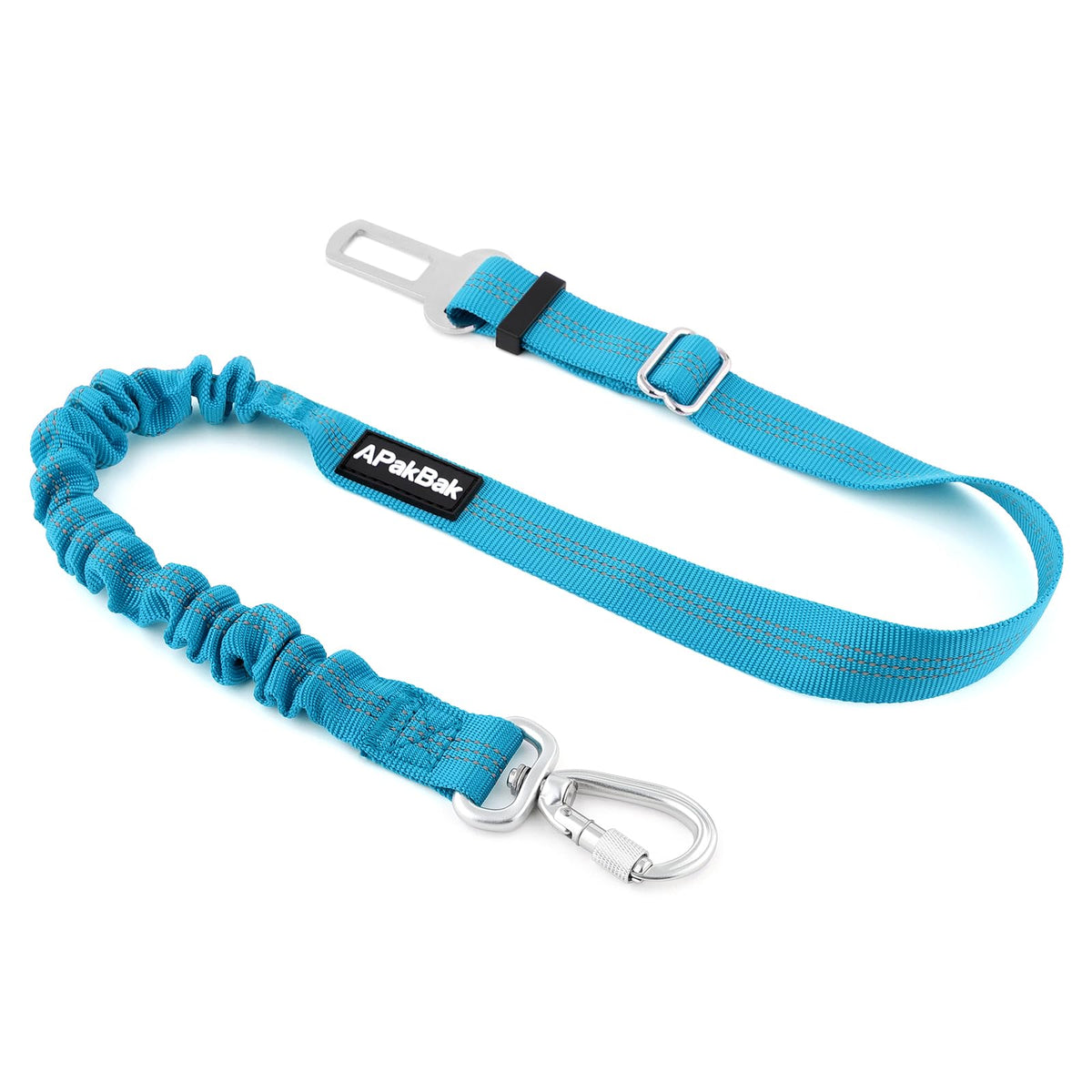 Dog Seat Belt for Car, Car Harness with Locking Aluminum Hook Gray