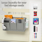 Bedside Caddy Bedside Storage Hanging Organizer for Bunk Dorm Bed Rail New Pink