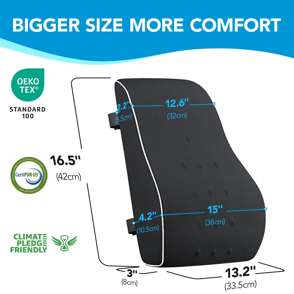 Lumbar Support Pillow for Office Chair, Home Essentials,Gifts for...