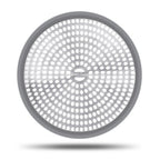 LEKEYE Shower Hair Catcher Drain Protector Strainer-Steel & Silicone 2 Pack Gray Gray