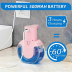 Automatic Soap Dispenser Touchless,Rechargeable Foaming Soap Dispenser,15oz/420ml Smart Hand Soap Dispensers,4-Level Adjustable,Wall Mount for Bathroom Kitchen Dish Soap,Hands-Free (Black) Black Foam