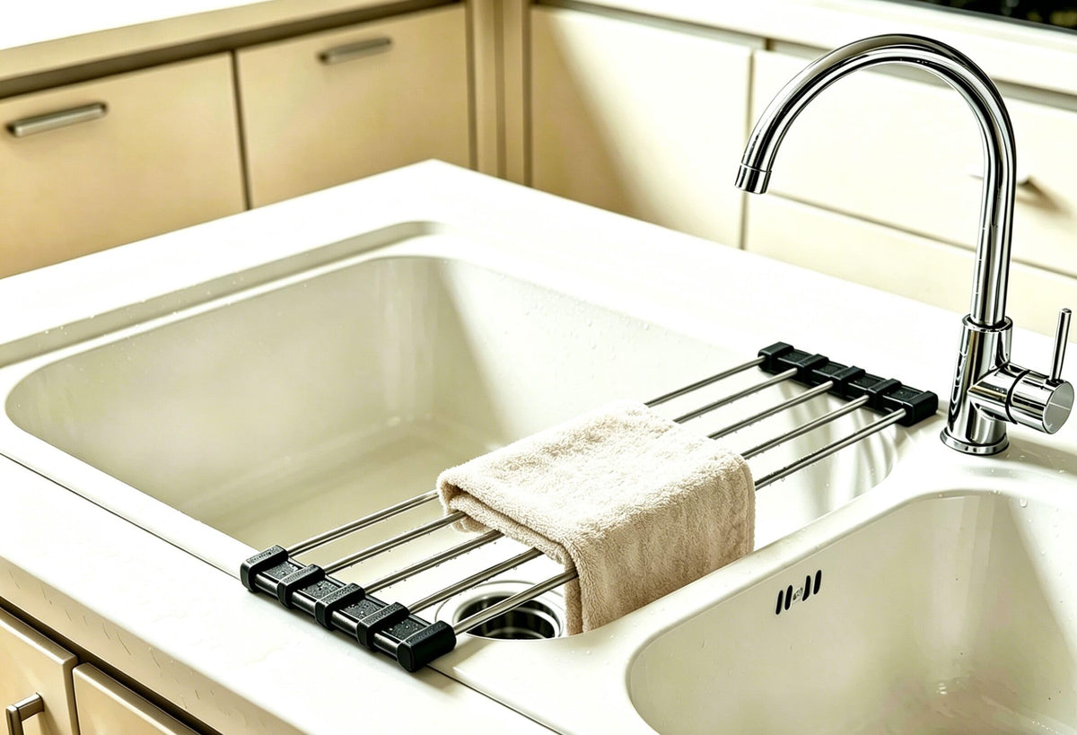 Ahyuan Roll up Dish Drying Rack Over The Sink Kitchen Drying...