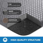 Kitchen Mats for Floor, [2PCS] Anti-Fatigue Kitchen Rugs, Black 2pc: 17" x 29" + 17" x 47"