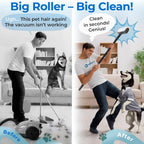 PetLovers Large Lint Roller with 3 Refills – 360 Total Sheets for Tackling Pet Hair, Extra Large Floor and Carpet Roller for Homes with Pets, Perfect for Floors, Furniture, and Loving Pet Owners 4 Pack Floor Roller