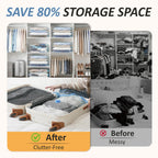 12 Jumbo Vacuum Storage Bags for Blankets & Bedding, Space Saver Bags 12 Jumbo