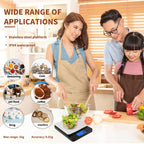 Small Digital Gram Scale 1000g by 0.01g, MEIYA High Accuracy Scale for Food Ounces and Grams, Upgrade USB Charging Kitchen Scale Digital Weight for Cooking, Baking, with Tare Function, 9 Units, 2 Tray Black