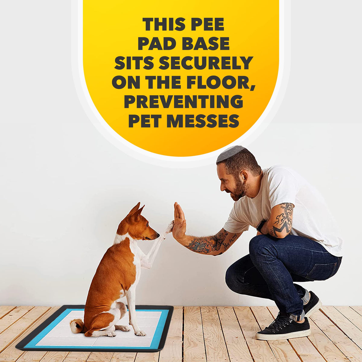 Dog Pee Pad Holder for Floor Protection and Training