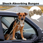 Dog Seat Belt for Car, Car Harness with Locking Aluminum Hook Gray