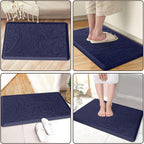 Kitchen Mat Cushioned Anti-Fatigue Comfort Standing Mat Rug for Home,Office Black 1'5" x 2'4" (Rectangular)