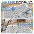 12 Jumbo Vacuum Storage Bags for Blankets & Bedding, Space Saver Bags 12 Jumbo