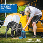 Large Portable Dog Water Bottle with Pull-Out Drinking Bowl