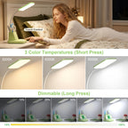 10W Wireless Charging LED Desk Lamp with Clock, Light Black