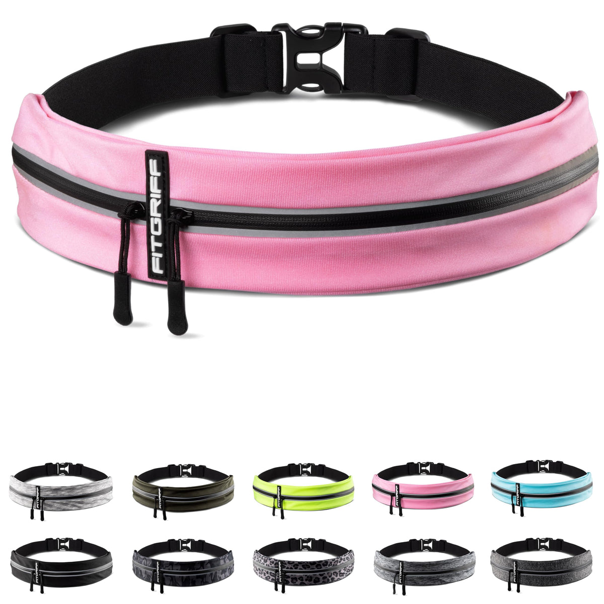 Fitgriff® Running Belt for Men & Women - Secure Jogging Pouch Phone,...