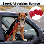 Dog Seat Belt for Car, Car Harness with Locking Aluminum Hook Purple