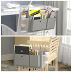 Bedside Caddy Bedside Storage Hanging Organizer for Bunk Dorm Bed Rail New Pink