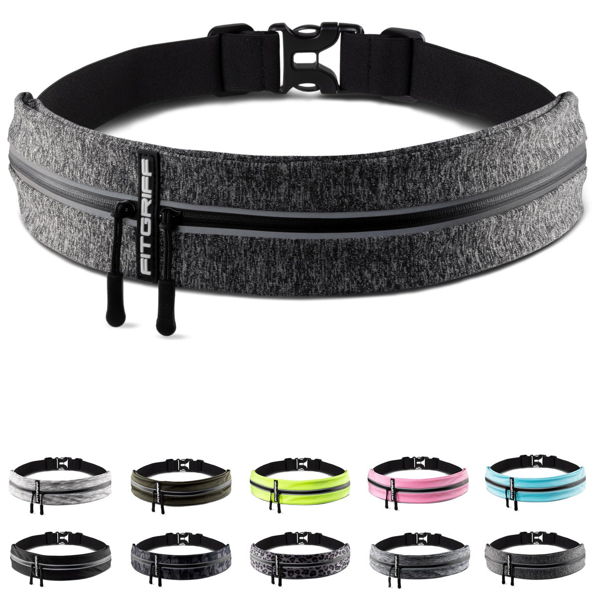 Fitgriff® Running Belt for Men & Women - Secure Jogging Pouch Phone,...