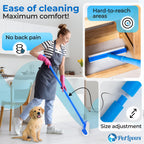 PetLovers Large Lint Roller with 3 Refills – 360 Total Sheets for Tackling Pet Hair, Extra Large Floor and Carpet Roller for Homes with Pets, Perfect for Floors, Furniture, and Loving Pet Owners 4 Pack Floor Roller