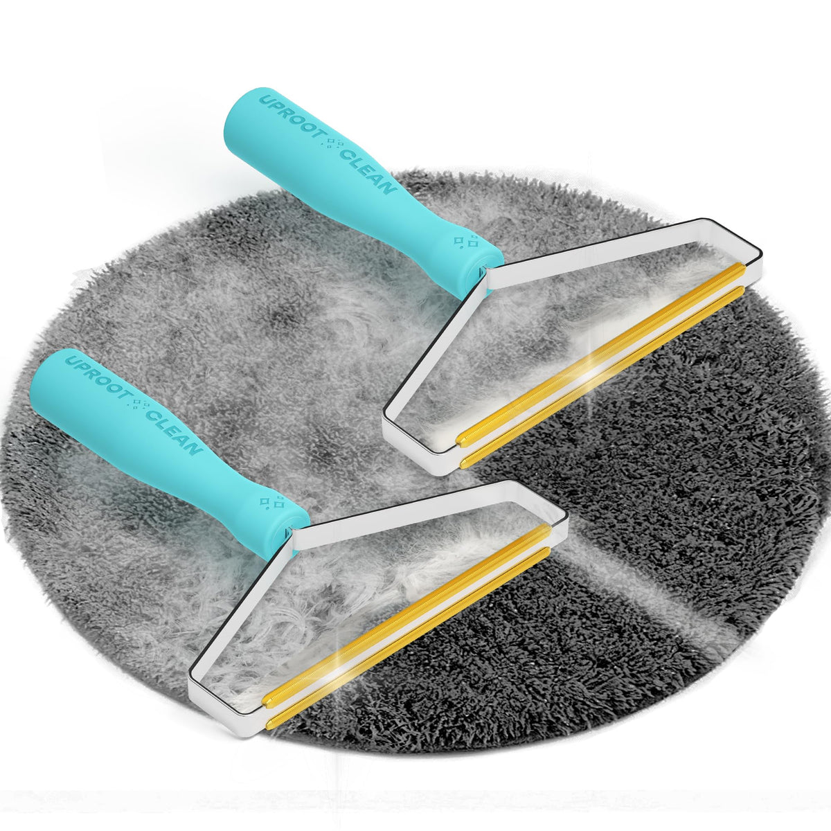 Uproot Clean Pro Pet Hair Removal Tool - Multi-Fabric Edge, Carpet Rake