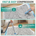 12 Jumbo Vacuum Storage Bags for Blankets & Bedding, Space Saver Bags 12 Jumbo