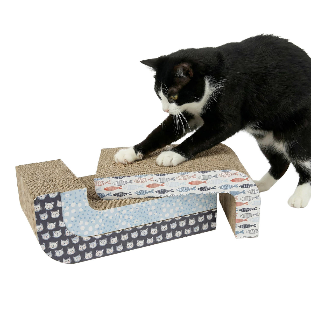 Kitty City Cat Scratcher– 2-Pack Durable Corrugated Cardboard Scratch Pads...