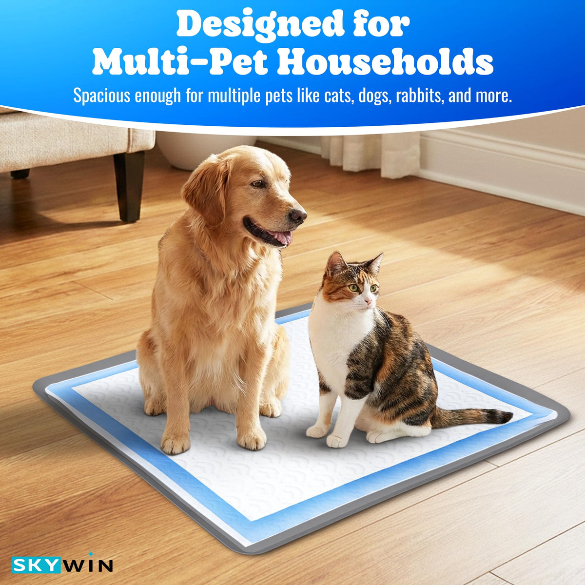 Dog Pee Pad Holder for Floor Protection and Training