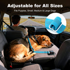 Dog Seat Belt for Car, Car Harness with Locking Aluminum Hook Gray