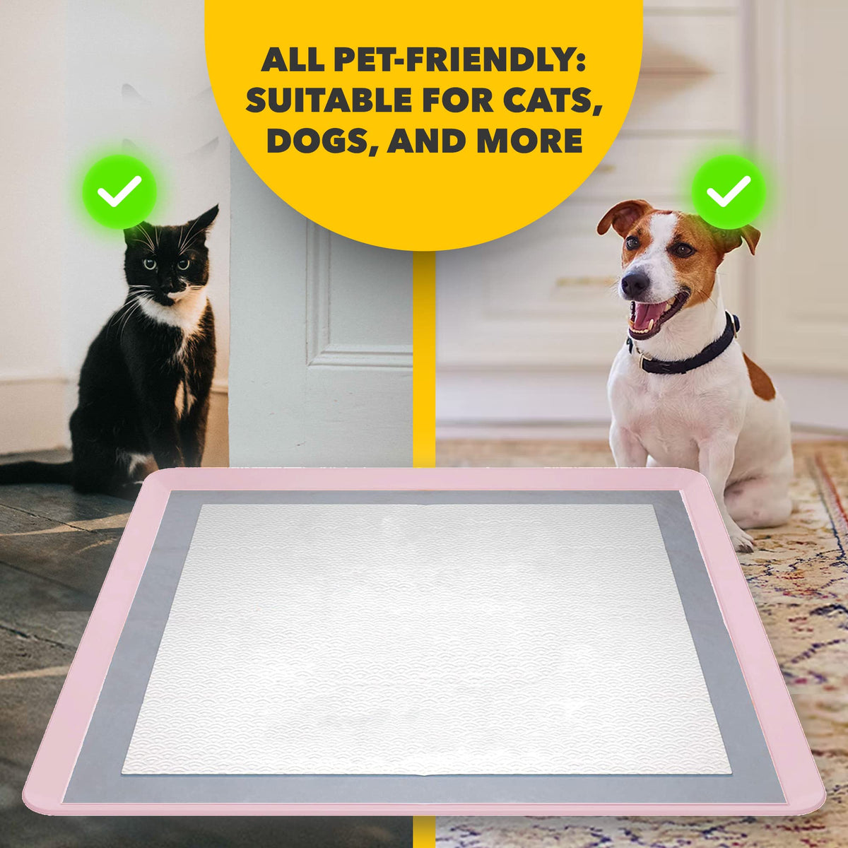 Dog Pee Pad Holder for Floor Protection and Training