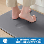 Kitchen Mats for Floor, [2PCS] Anti-Fatigue Kitchen Rugs, Black 2pc: 17" x 29" + 17" x 47"